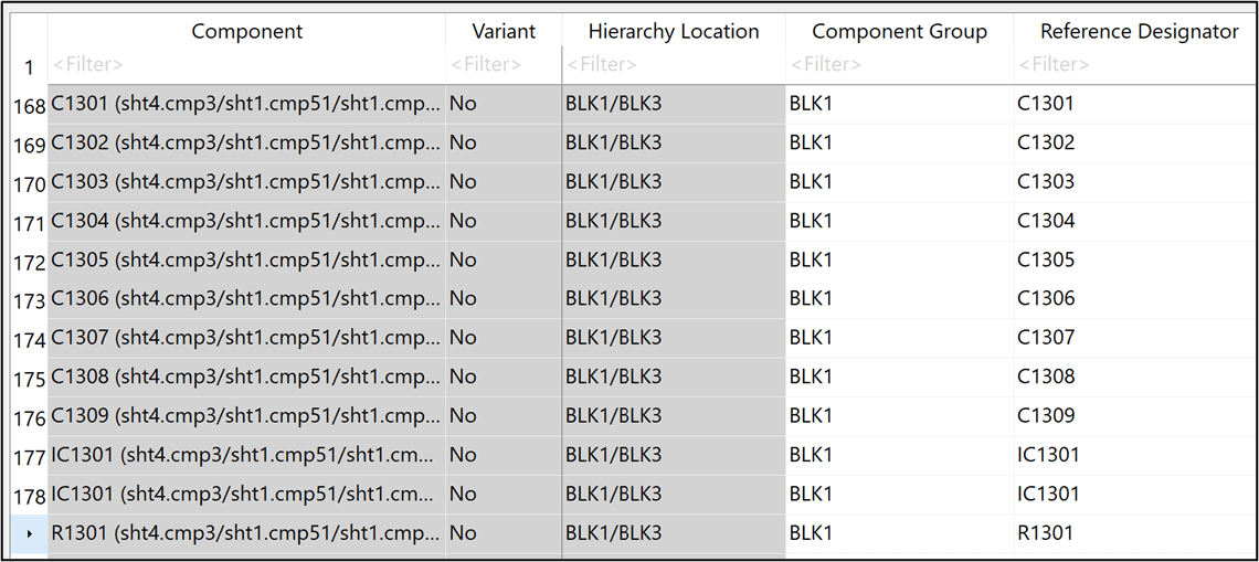 Figure 6: Assigning component group in the component browser