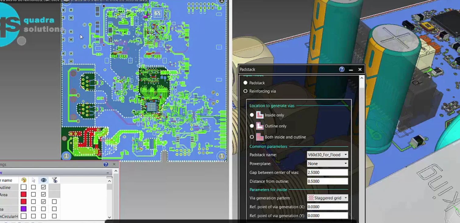 eCADSTAR pcb design software routing via floos