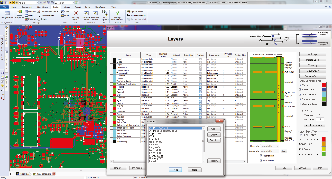 Layer Stack configurator