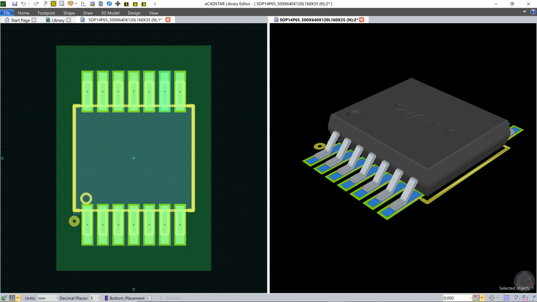 eCADSTAR's schematic and pcb library for all your schematic symbols, pcb footprints, pcb technology, and design rules