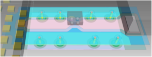 High-speed PCB guidelines: Routing from a Land Grid Array (LGA) to a Low Noise Amplifier (LNA) and modular satellite tracking antenna (eCADSTAR PCB Editor) in high-speed PCB design and high-speed PCB layout