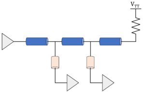 Singe-ended fly-by topology