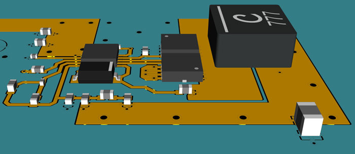 chunky buck converter with external FETs