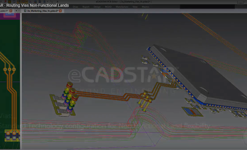 unconnected inner-layer pads vias
