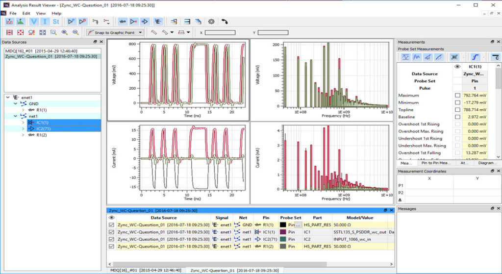 signal integrity analysis after the Signal Integrity simulation for your pcb design using the eCADSTAR analysis result viewer for signal integrity definition and SI analysis