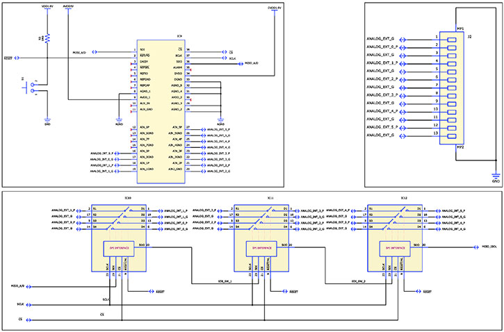 Image of Analog and A/D - schematic laying out pcb power supply design for power distribution PCB design