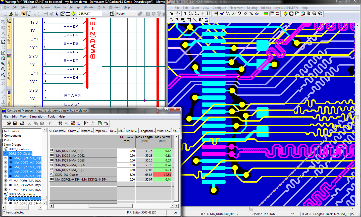 Complex high-speed routing