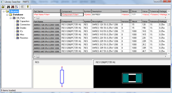 CADSTAR Library Editor: Library - Datasheet • eCADSTAR