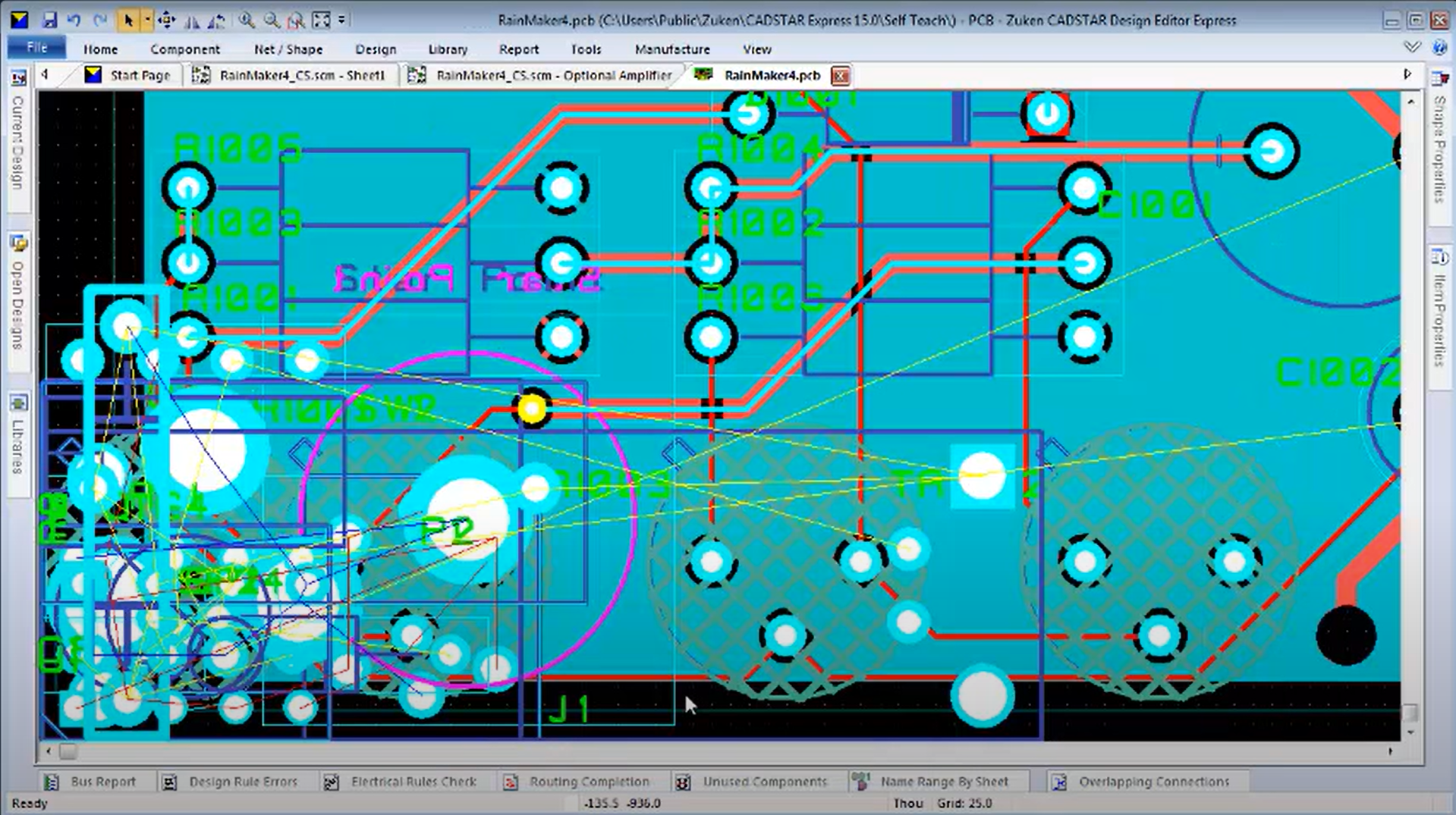 CADSTAR Express PCB manufacturing software that is one of the best free PCB design software on the market. in this case you are seeing the PCB view