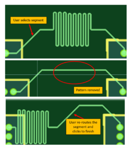 interactive re-lengthening ecadstar pcb 