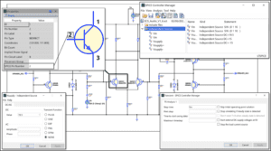 the SPICE Simulation Controller using LTspice simulation which is is a LTspice alternative in the Schematic Design Editor