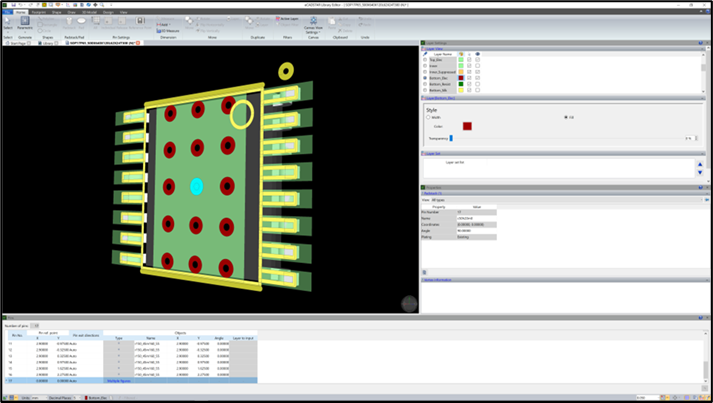 Multi-pad-footprint-pins