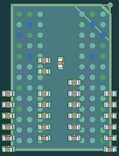 Figure 9 - Fly-by Termintor Postiions Replicated From a Different Design