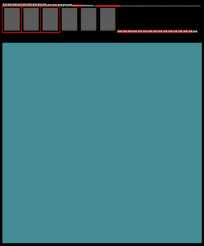 Figure 7: BLK1 components highlighted before placement