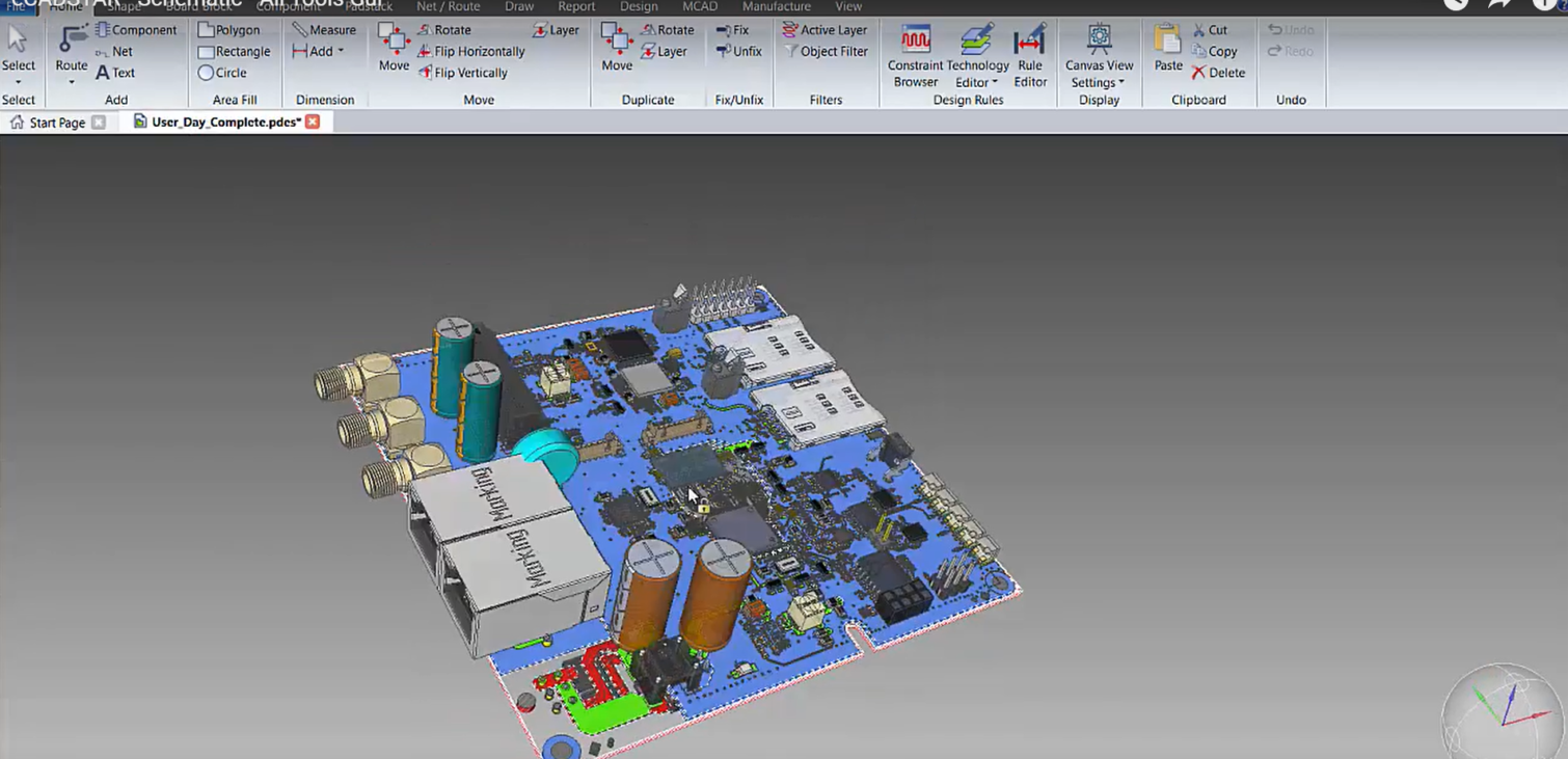 eCADSTAR Schematic GUI