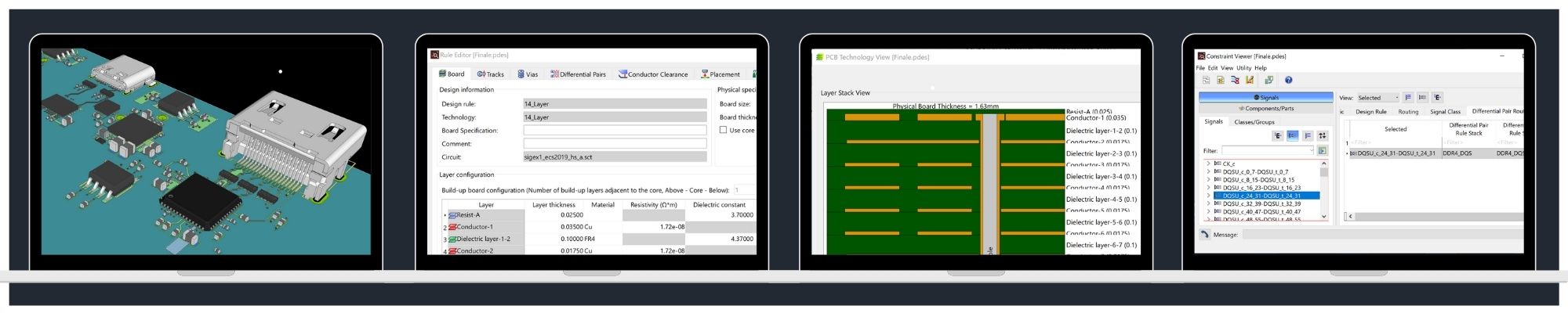  Schermate del visualizzatore di layout eCADSTAR