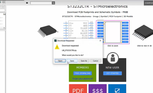 eCADSTAR Searching and Internet Part Resourcing