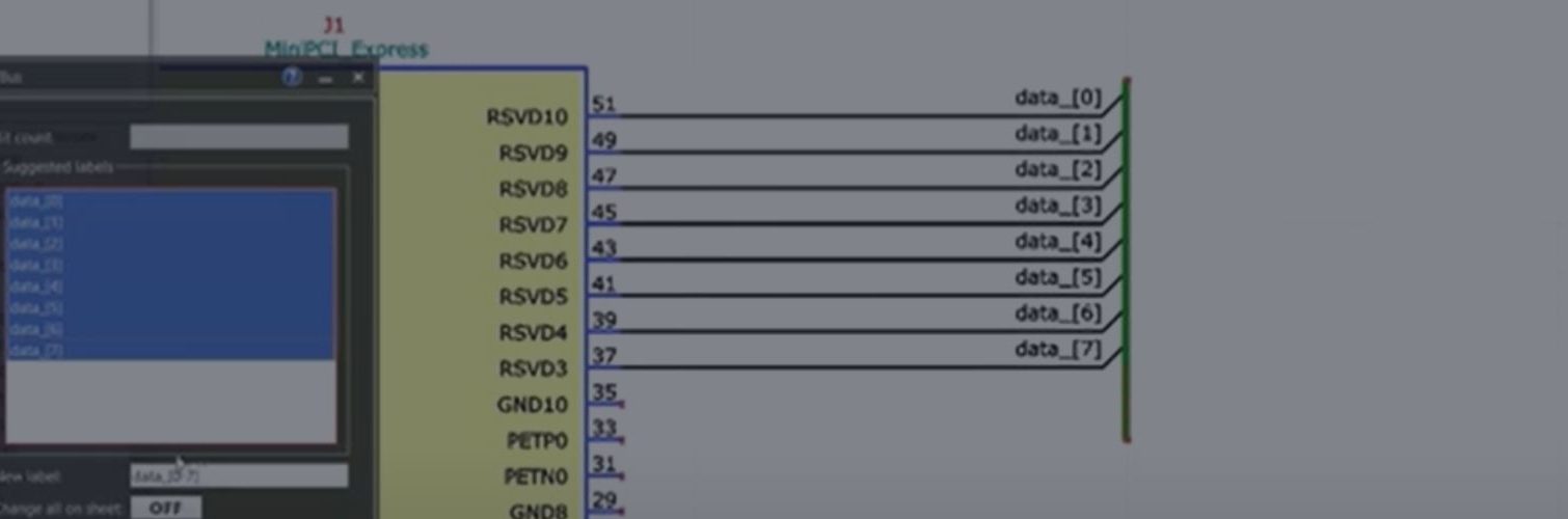 Bus and net naming conventions in eCADSTAR